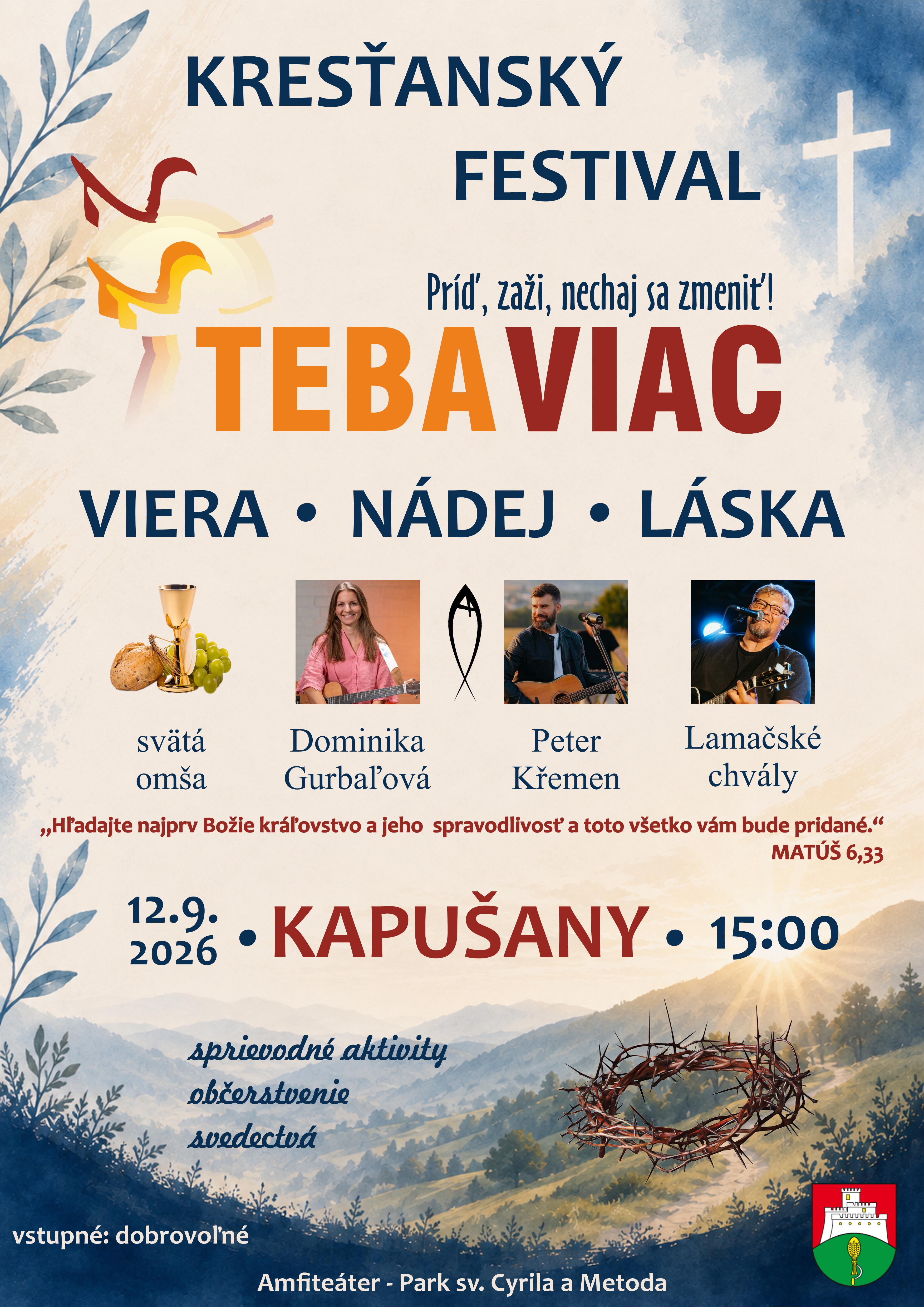 Pozvánka - Teba viac 12.9.2026